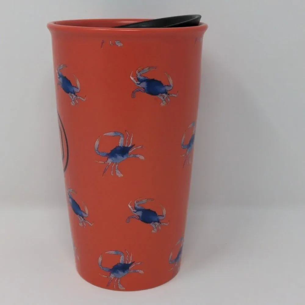12-Oz Starbucks Collectible Maryland MD Crab Ceramic Coffee Tall Travel Mug Cup - Picture 4 of 7